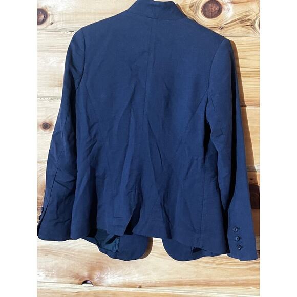 Pendleton Women's Blue Blazer jacket. linen/cotton blend. office work Size 2 - Picture 3 of 8